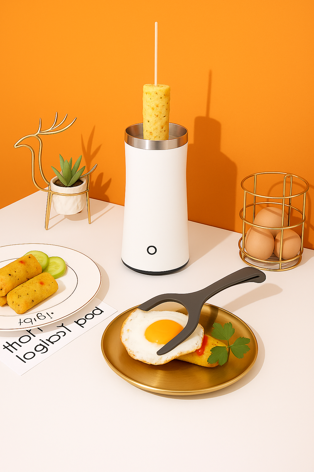 Automatic Egg Roll Machine Rising Egg Roll Maker Cooking Tool Egg Cup Omelette Master Sausage Machine Electric Egg Cooker
